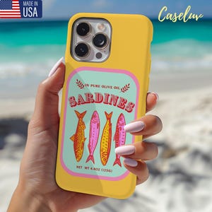 Retro Sardine Can MagSafe iPhone Case: Preppy Summer Style