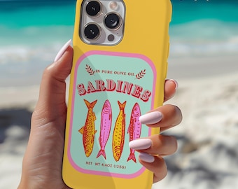 Retro Sardine Can MagSafe iPhone Case: Preppy Summer Style