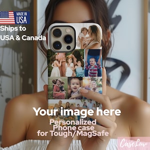 Custom Phone Cases with Family, Couple, Kids, Parents Photo Collage for Mother&#39;s day, Birthday, Father&#39;s day Gift iPhone 16 15 14 13 12 11