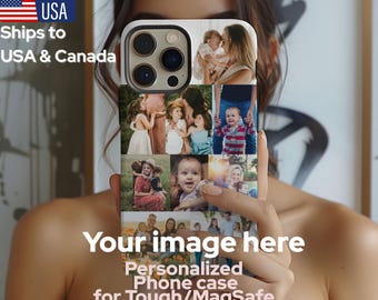 Custom Phone Cases with Family, Couple, Kids, Parents Photo Collage for Mother's day, Birthday, Father's day Gift iPhone 17 16 15 14 13 12