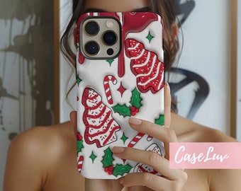 MagSafe Christmas iPhone Case: 3D Candy Cane Tree Graphic