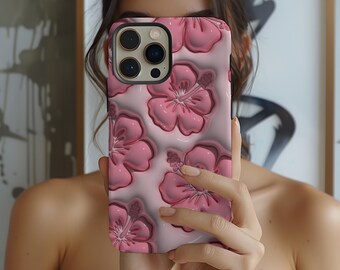 Hibiscus Floral 3D Graphic Phone Case: Protective Aloha Cover