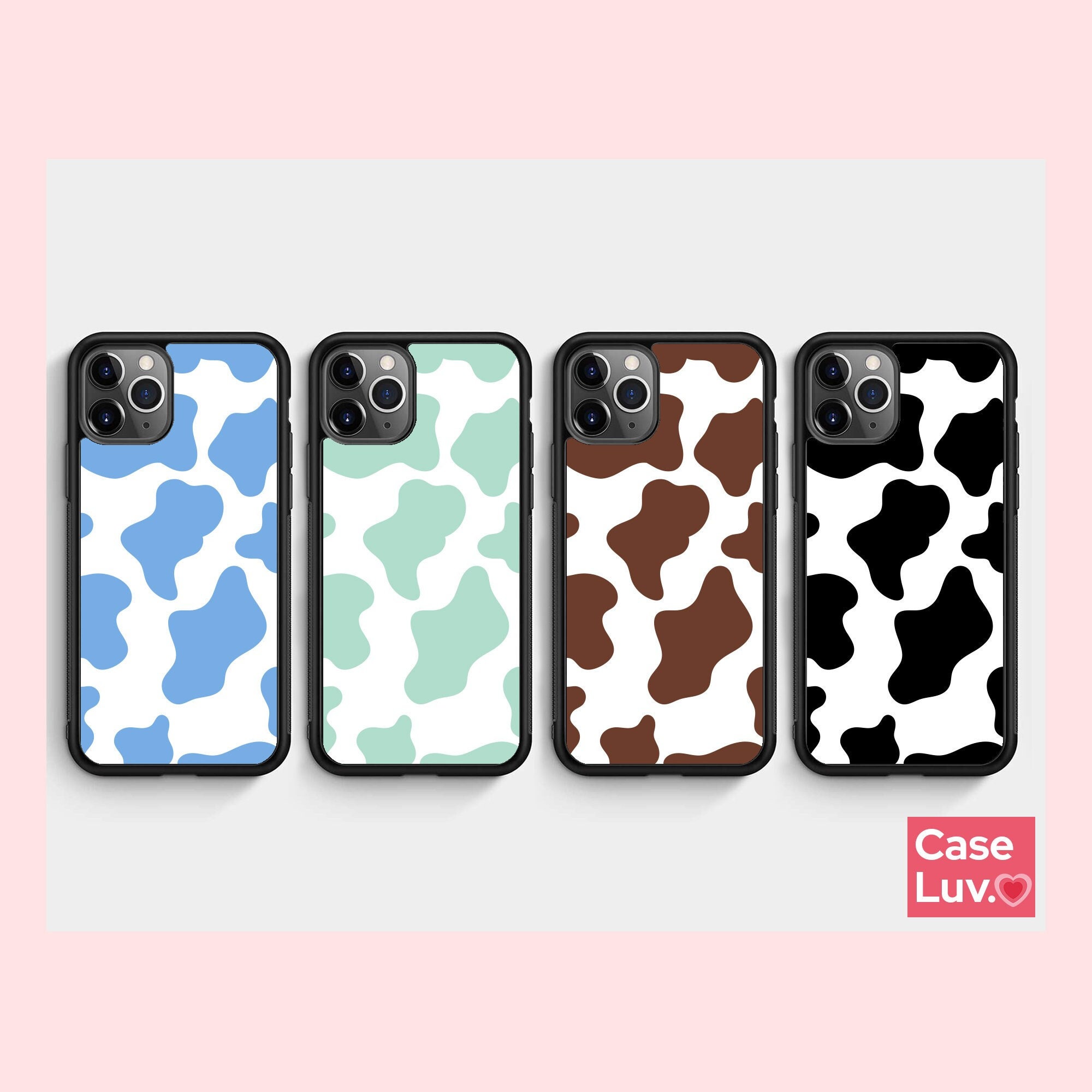 Realistic Cow print phone wallet case Official Merch CL1211