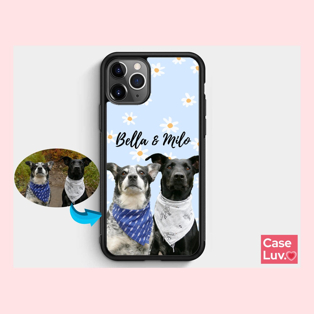 Custom Dog Phone Case, Dog Picture Gift, Cat Personalized, Dog Face