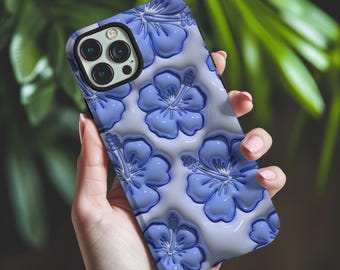 Tropical Hibiscus 3D Graphic Phone Case: Protective Hawaiian Cover
