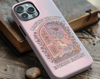 Bookish MagSafe Phone Case, Fantasy Book Lover Phone Case Gift for Bookworm iPhone 16 iPhone 15 iPhone 14 iPhone 13 Librarian Gift, Coquette