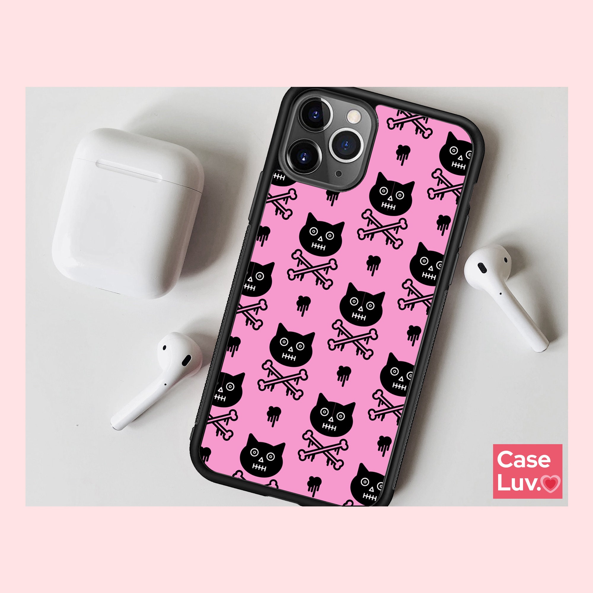 Pink Indie Aesthetics Case Compatible with iPhone 11,Unique Art Design TPU  Bumper Cover Case 