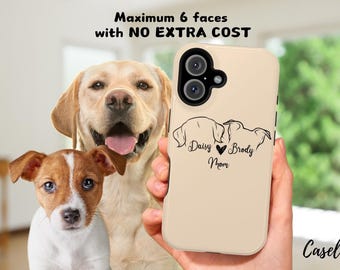 Custom Dog Phone Case for Dog mom Mother’s day gift MagSafe iPhone 17, iPhone 16, iPhone 15, iPhone 14 iPhone 13 Galaxy S26 Personalized Dog