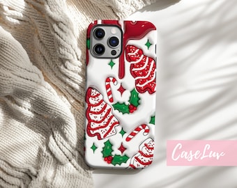 3D Christmas Tree Candy Cane MagSafe iPhone Case