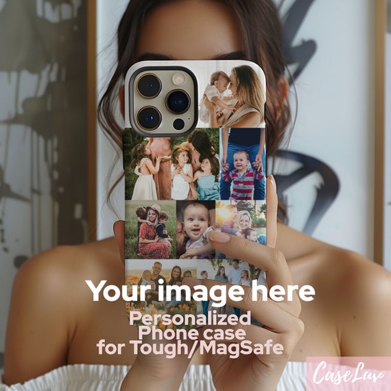 Personalized Custom Picture Collage phone case, Custom phone case with Photo collage iPhone 17, iPhone 16, iPhone 15, 14, 13, Customizable