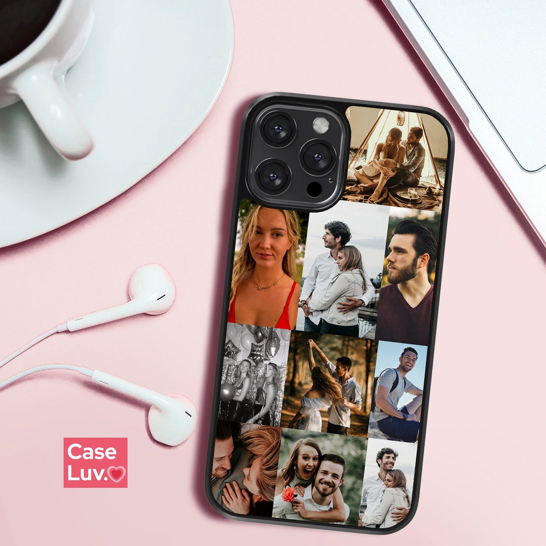 Custom Photo Collage Phone Cases Custom Couple Matching Phone Etsy