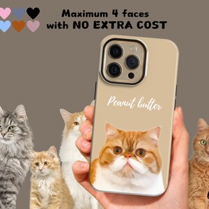 Custom Cat Digital Portrait Phone Case with Name Personalized Pet Phone Case Custom Cat Custom Dog Phone Case Pet Painting Memorial Gift