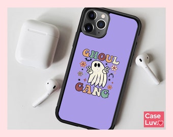 Halloween Ghoul Gang phone Case Cover - Spooky Ghost Design pour iPhone - iPhone 14, iPhone 13, iPhone 12, iPhone 11, iPhone XR, cadeau d’automne