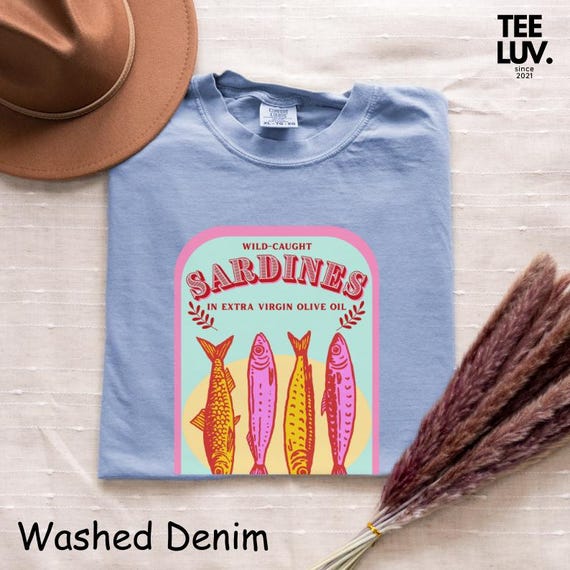 Preppy Sardines T-Shirt: Retro Italian Summer Tee