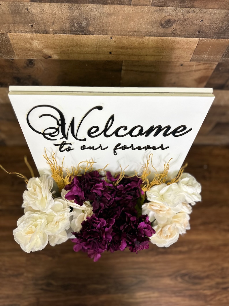 Floral Box Sign Wedding Flower Box - Wedding Sign, Wedding Flower Box Sign Baby Shower ...