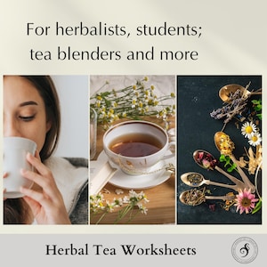 this is especially for herbalists, students, tea blenders and more