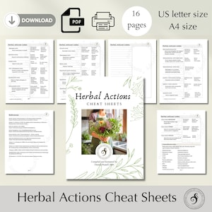 Folhas de dicas sobre ações herbais
