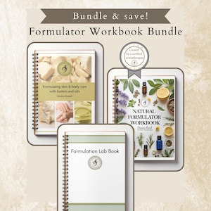 Skincare Formulator Workbook Bundle: Natural Product Formulation