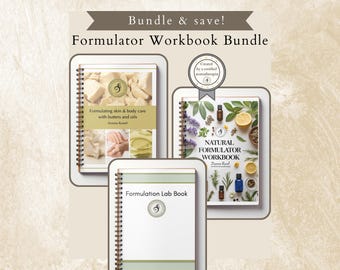 Skincare Formulator Workbook Bundle: Natural Product Formulation