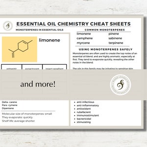 Essential oil chemsitry cheat sheets image 7