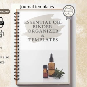 Ätherische Öle Planer & Formel Vorlage Binder Einsätze herunterladen und ausdrucken