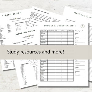 Essential Oil Planner & Formula Template binder inserts image 5