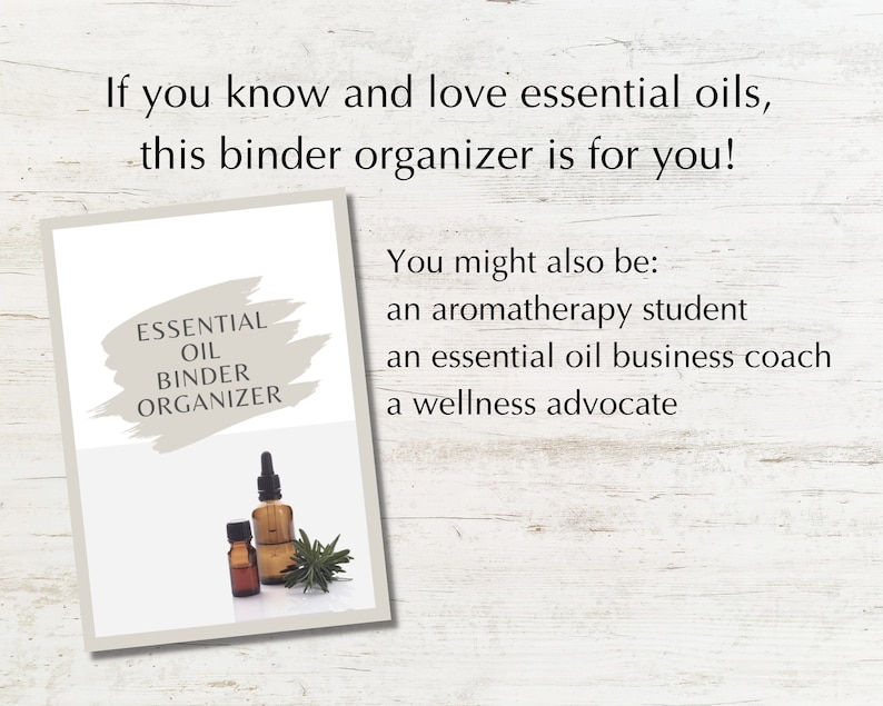 Essential Oil Planner & Formula Template binder inserts image 6