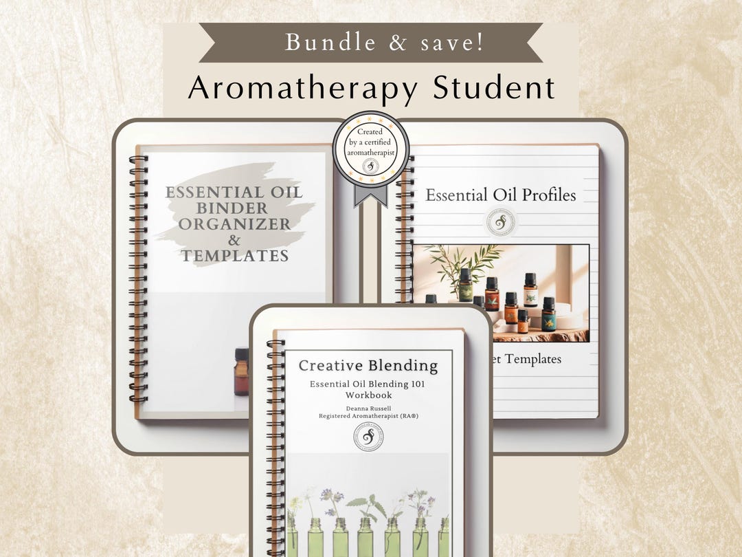 Aromatherapy Study Bundle: Essential Oil Profiles, Blending Workbook ...