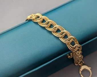 Vintage 14K Triple Curb Link Women's Bracelet