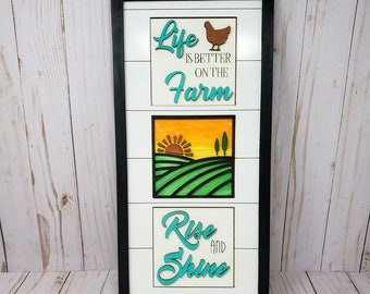 Interchangeable Leaning Frame, changeable tiles, Frame Only, NO INSERTS