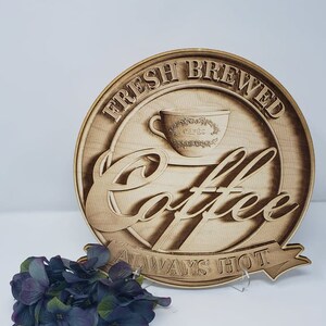 10 inch 3d Illusion laser engraved Coffee Sign