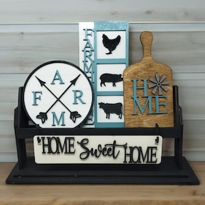 Farmhouse Themed Interchangeable Wagon/Raised Shelf Sitter