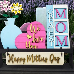 Mother&#39;s Day Interchangeable Wagon/Raised Shelf Sitter