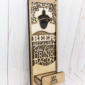 Beer Bottle Opener Sign Customizable