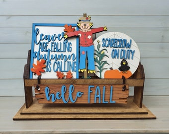 Hello Fall Interchangeable Wagon/Raised Shelf Sitter