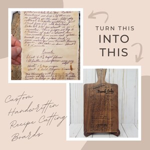 Handwritten Recipe Cutting Boards