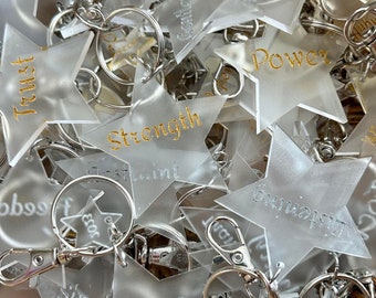 Intention Word Keychains