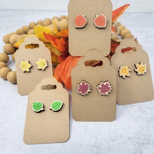 Assorted Leaf Stud Earrings