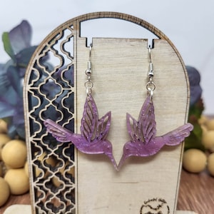 Hummingbird Dangle Earring