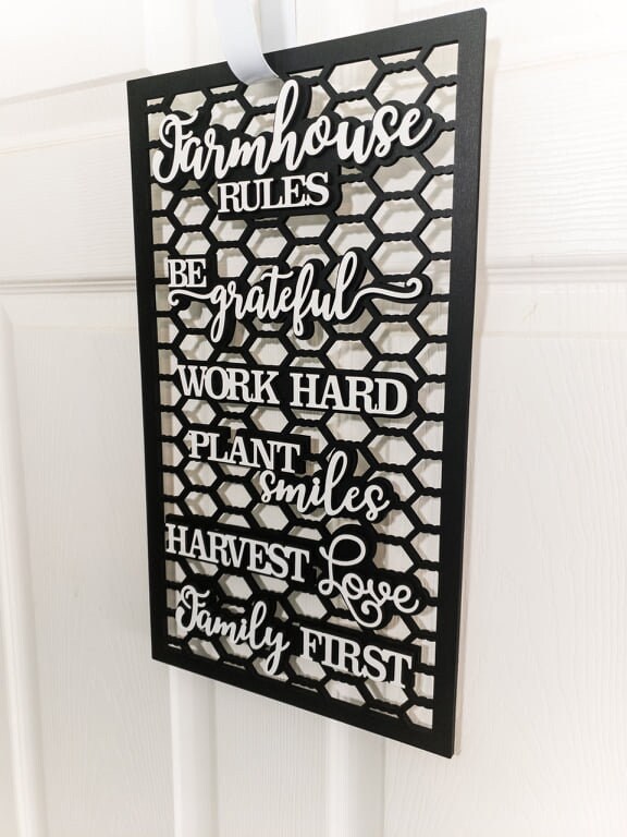 Laser Cut Chicken Wire Farmhouse Rules - Etsy