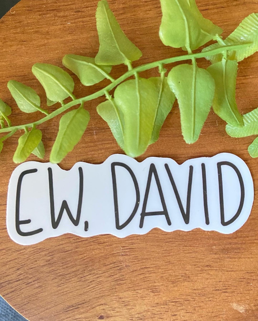Ew, David Sticker, Water Bottle Sticker, Schitts Creek Sticker - Etsy