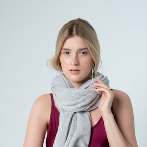 Pure Italian Cashmere Wrap Scarf Shawl 100% Cashmere Scarf Lightweight Knitted Real Cashmere Scarf for Women Cashmere Knit Scarf Blanket