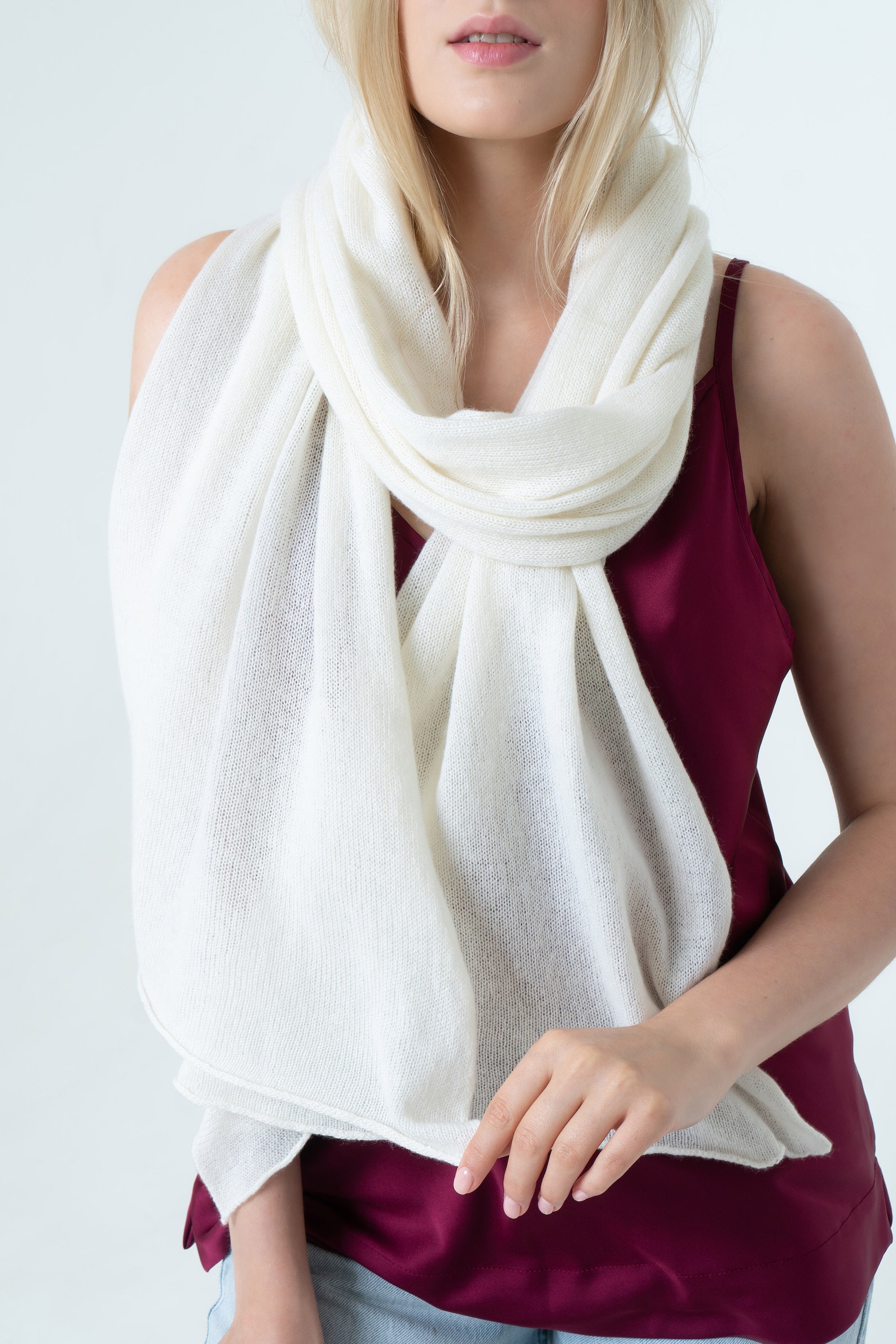 Cashmere Wrap Scarf Shawl Pure Italian 100 Cashmere Scarf Lightweight