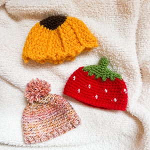 Crochet PATTERN Mini Hats