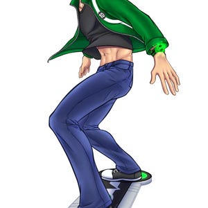Ben on a Hover Board - Kiss-Cut Vinyl Decals