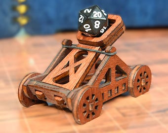 Mini Catapult - Desk Fidget - Dice Catapult for Gamers