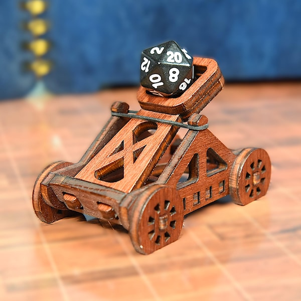 Mini Catapult - Desk Fidget - Dice Catapult for Gamers