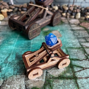 Micropult - Mini Dice Catapult - DND - Pathfinder - Dice Roller + Mini Dice Set!