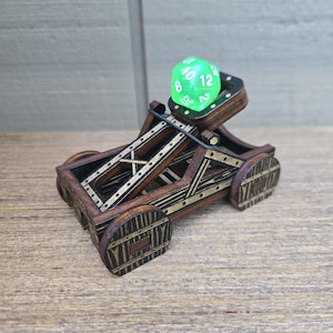 Classic Dice Catapult - Dice Tray Accessory for Tabletop Games - DND - Dungeons and Dragons Dice Roller D&D Pathfinder Gift