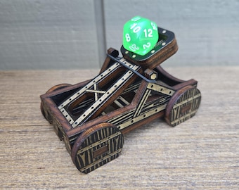 Classic Dice Catapult - Dice Tray Accessory for Tabletop Games - DND - Dungeons and Dragons Dice Roller D&D Pathfinder Gift